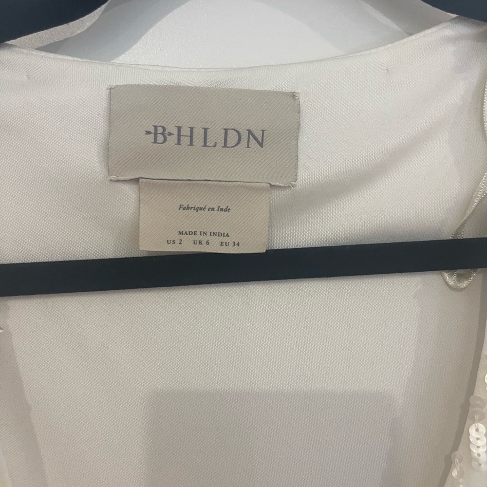 BHLDN long sleeve sequined gown NWT - Picture 3 of 4